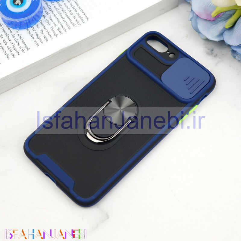 اصفهان جانبی-قاب ضد ضربه محافظ لنزدار کشویی هولدر دار بتمن کلاسیک آیفون iPhone 7 Plus / 8 Plus