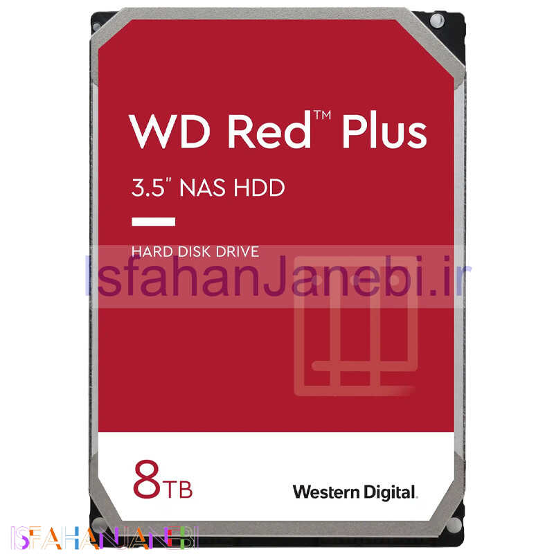 اصفهان جانبی-هارد اینترنال وسترن دیجیتال Western Digital Red Plus WD80EFZZ 8TB