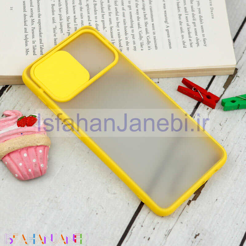 اصفهان جانبی-قاب PC مات محافظ لنز دار کشویی Samsung Galaxy A12