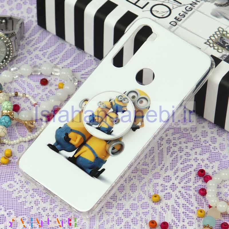 اصفهان جانبی-قاب سوپر IMD دور شفاف پاپ سوکت دار Xiaomi Redmi Note 8 مینیون