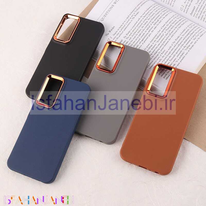 اصفهان جانبی-قاب چرمی ژله ای سامسونگ Galaxy A25 دور محافظ متال