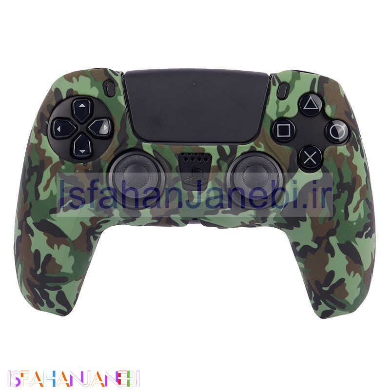 اصفهان جانبی-روکش دسته بازی PS5 طرح چریکی سبز تیره