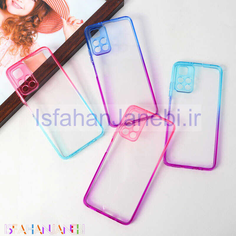 اصفهان جانبی-قاب ضد ضربه دور رنگی محافظ لنزدار Xiaomi Poco M4 Pro 5G