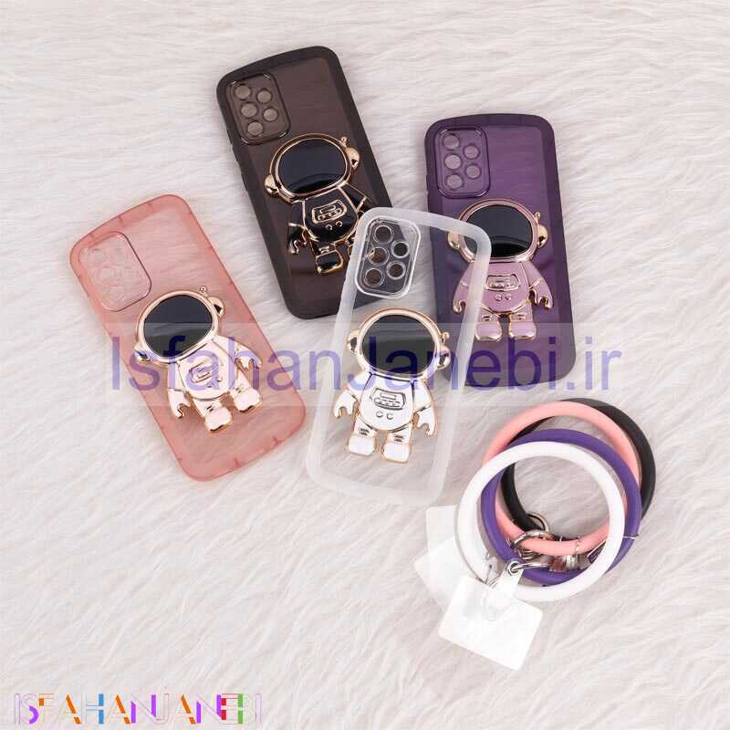 اصفهان جانبی-قاب استند آدمکی محافظ لنزدار + آویز دستی Samsung Galaxy A32 4G