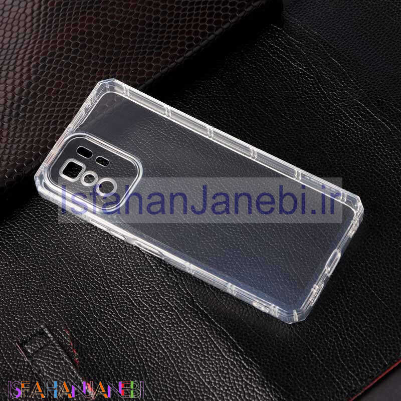 اصفهان جانبی-قاب ژله ای ضربه گیر بی رنگ محافظ لنزدار Xiaomi Poco X3 GT