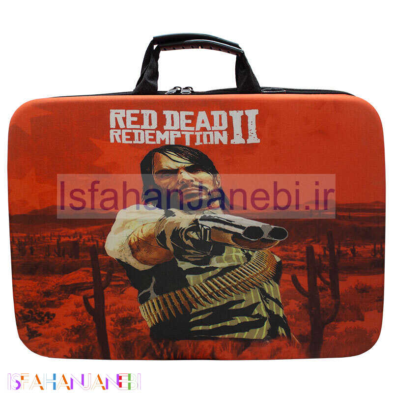اصفهان جانبی-کیف کنسول بازی PS5 Slim طرح Red Dead Redemption
