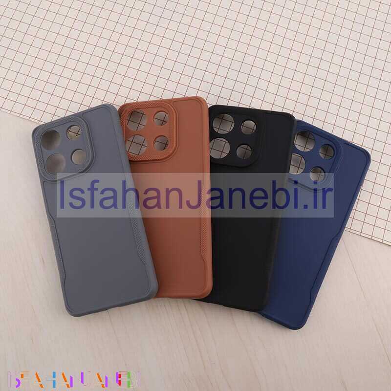 اصفهان جانبی-قاب ژله ای Defender شیائومی Redmi Note 13 4G محافظ لنزدار