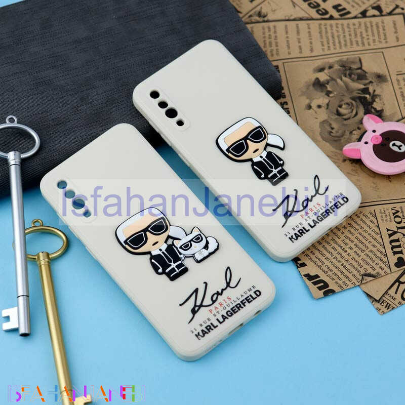 اصفهان جانبی-قاب سیلیکونی عروسکی کارل محافظ لنزدار Samsung Galaxy A30s / A50s