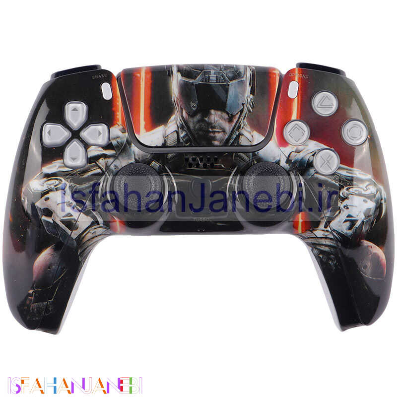 اصفهان جانبی-دسته بازی بی سیم طرح پلی استیشن فایو P4-Plus T29 COD Black Ops III PS4 / PC