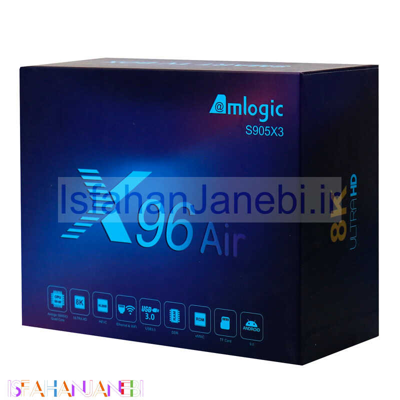 اصفهان جانبی-اندروید باکس X96 Air 32GB 8K + ریموت کنترل