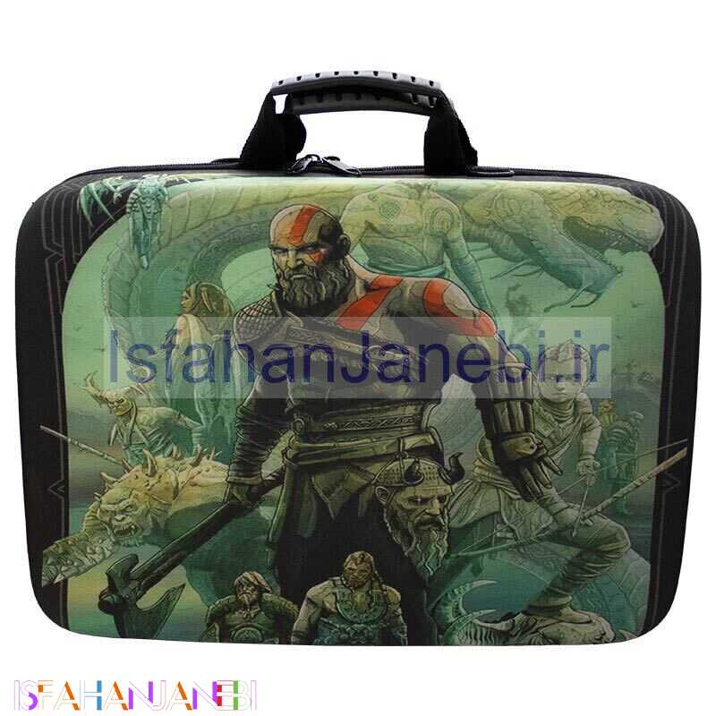 اصفهان جانبی-کیف کنسول بازی PS5 Slim طرح God of War کد 5
