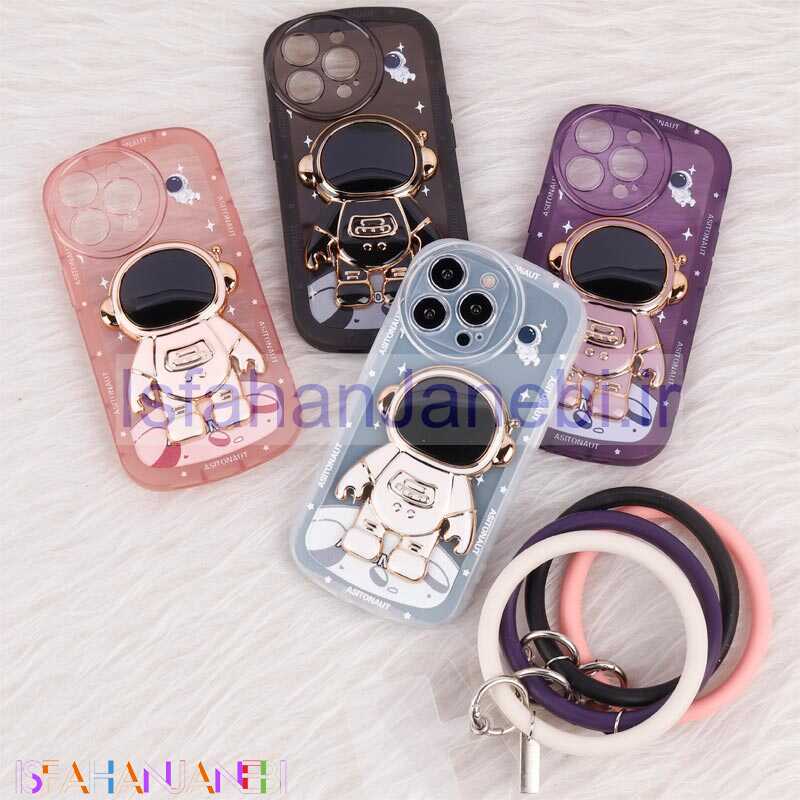 اصفهان جانبی-قاب استند آدمکی محافظ لنزدار + آویز دستی iPhone 13 Pro