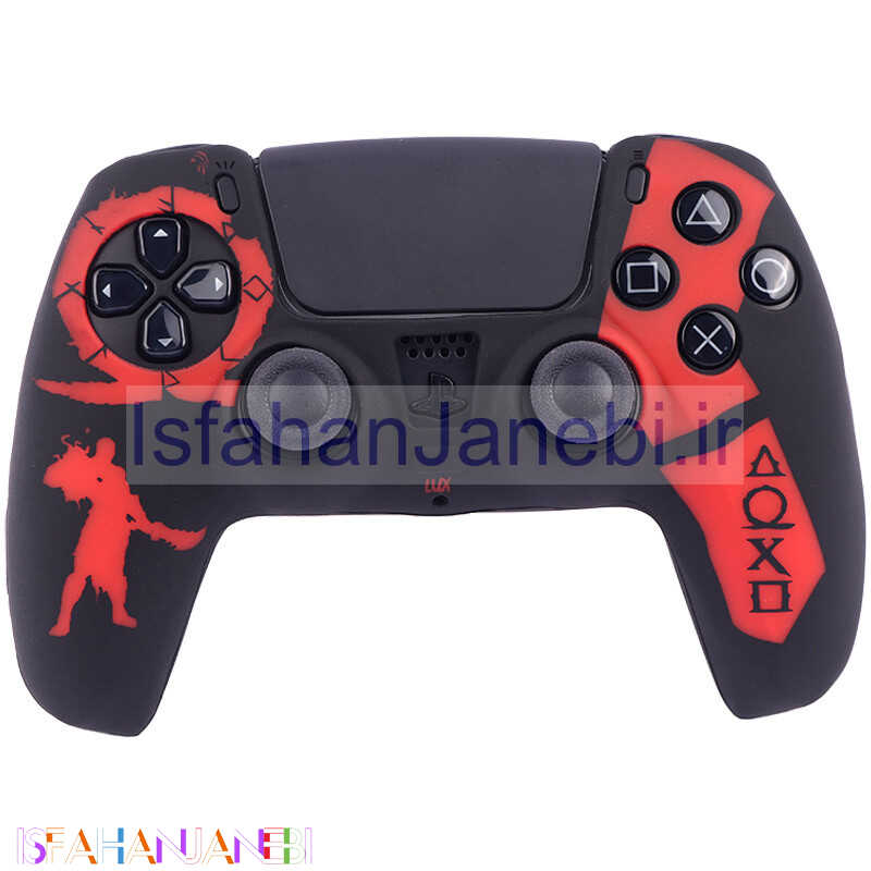 اصفهان جانبی-روکش دسته PS5 طرح God of War مشکی قرمز کد 1