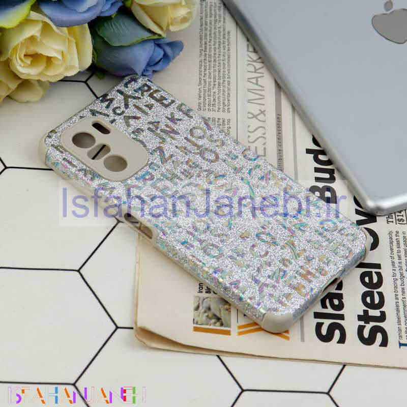 اصفهان جانبی-قاب شاینی سواروسکی محافظ لنزدار طرح لاتین Xiaomi Poco F3
