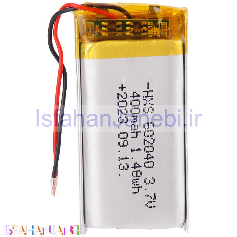 اصفهان جانبی-باتری لیتیوم 400mAh 6*20*40mm 602040