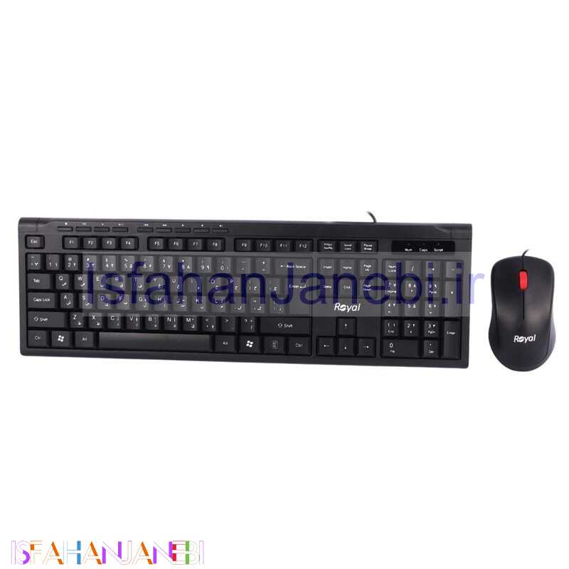 اصفهان جانبی-کیبورد و موس رویال RKM-720