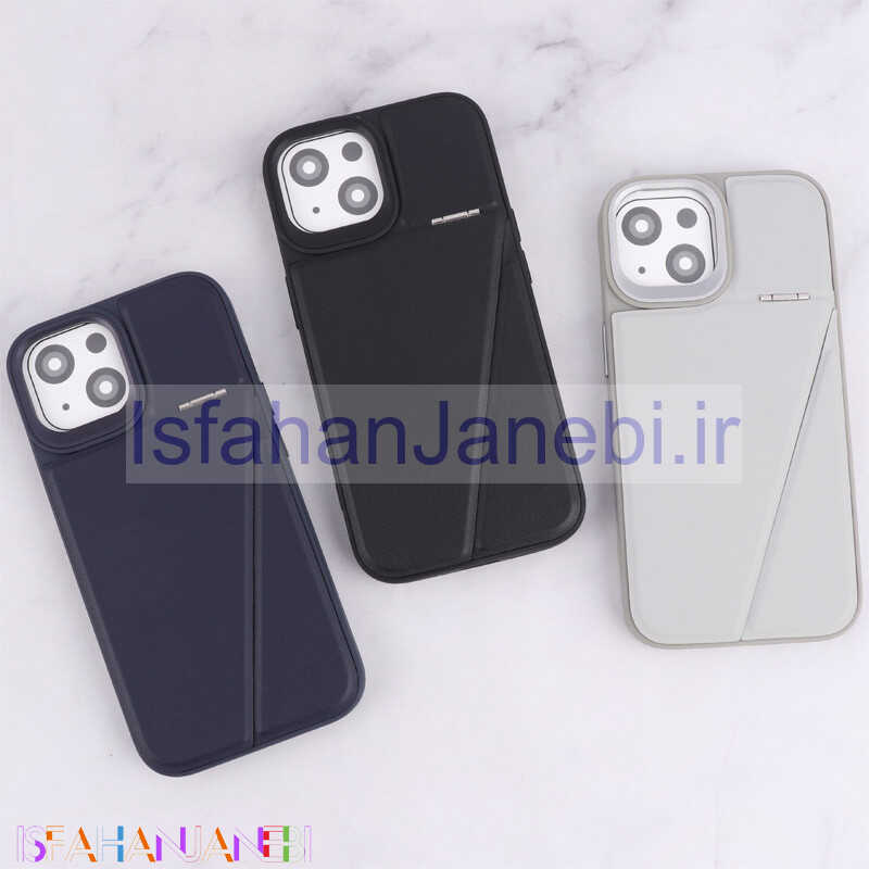 اصفهان جانبی-قاب چرم Classic آیفون iPhone 15 استندشو