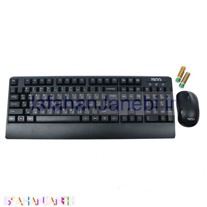 اصفهان جانبی-کیبورد و موس بی سیم تسکو TKM-7022W