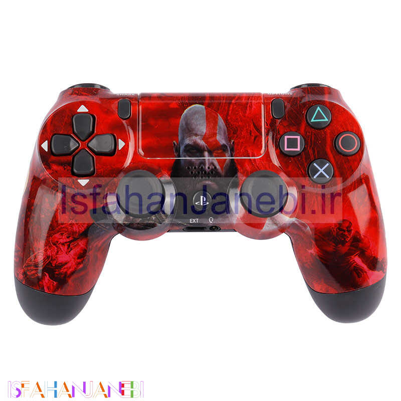 اصفهان جانبی-دسته بازی بی سیم SONY PlayStation 4 DualShock 4 High Copy طرح God of War کد 4