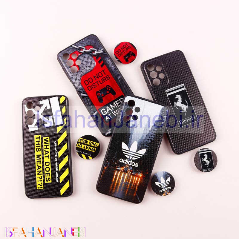 اصفهان جانبی-قاب فانتزی طرحدار پسرانه محافظ لنزدار + پاپ سوکت Samsung Galaxy A23 سری R