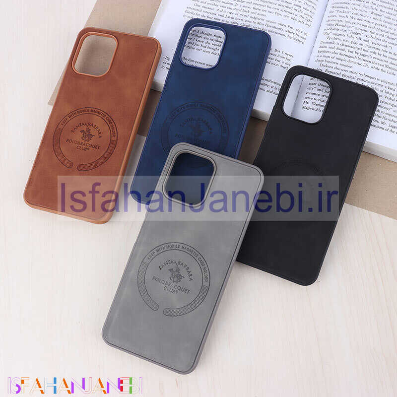 اصفهان جانبی-قاب چرمی Polo & Racquet Club شیائومی Redmi 12 طرح مگ سیف