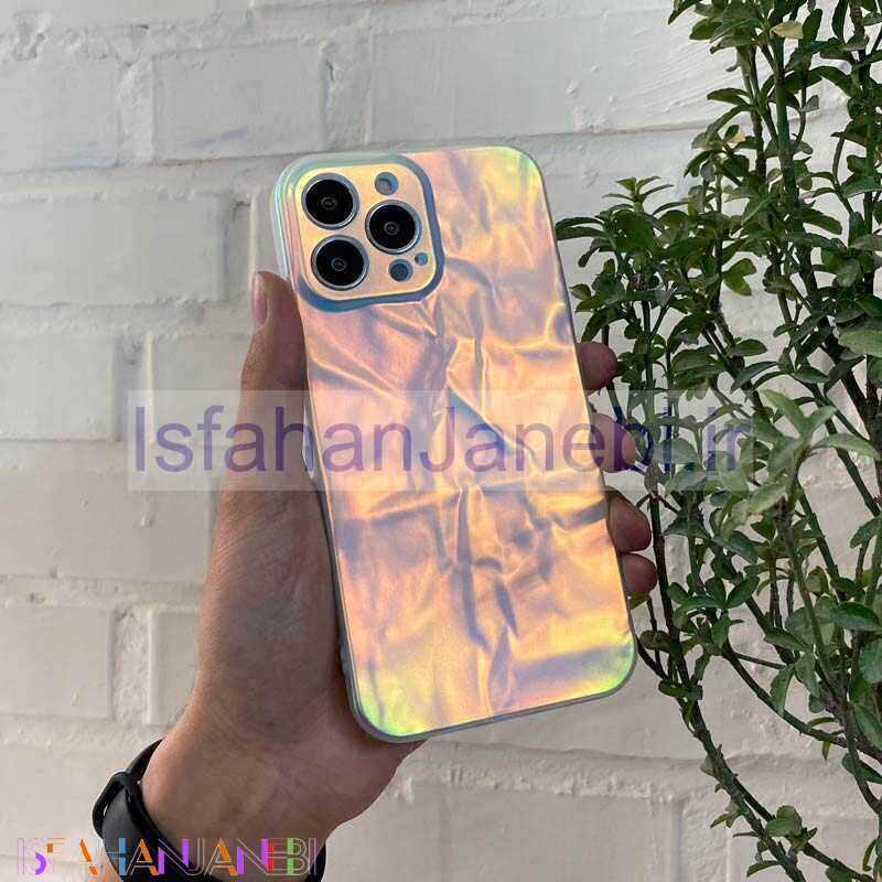 اصفهان جانبی-قاب شمعی هولوگرامی محافظ لنزدار iPhone 13 Pro Max
