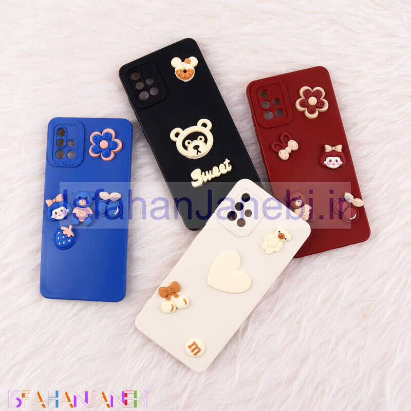 اصفهان جانبی-قاب فانتزی عروسکی Pro Camera محافظ لنزدار Samsung Galaxy A51