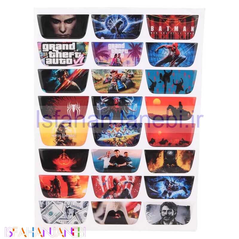 اصفهان جانبی-برچسب تاچ پد دسته بازی PS5 بسته 24 عددی