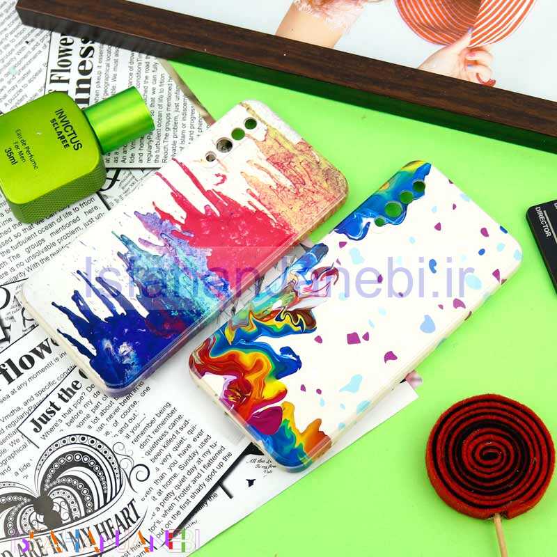 اصفهان جانبی-قاب سیلیکونی محافظ لنزدار طرح آبرنگی Samsung Galaxy A50