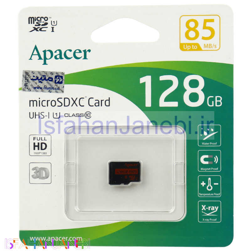 اصفهان جانبی-رم میکرو 128 گیگ اپیسر Apacer R85 U1 C10 85MB/s