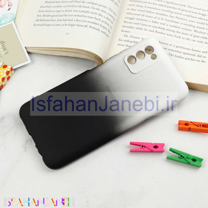 اصفهان جانبی-قاب سیلیکونی محافظ لنزدار دو رنگ Samsung Galaxy A03s