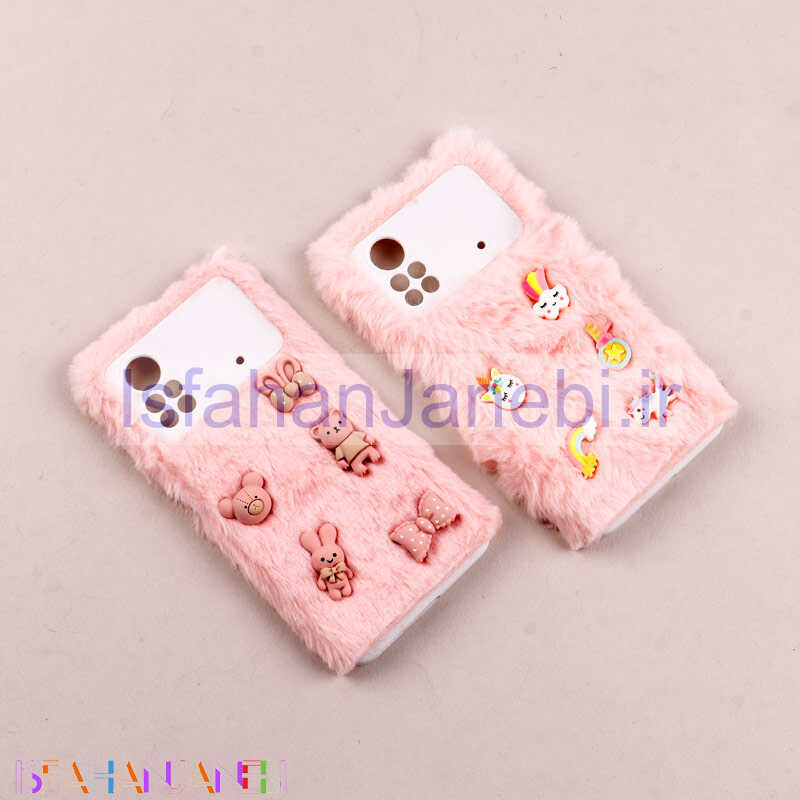 اصفهان جانبی-قاب فانتزی عروسکی پشمالو محافظ لنزدار Xiaomi Poco X4 Pro 5G