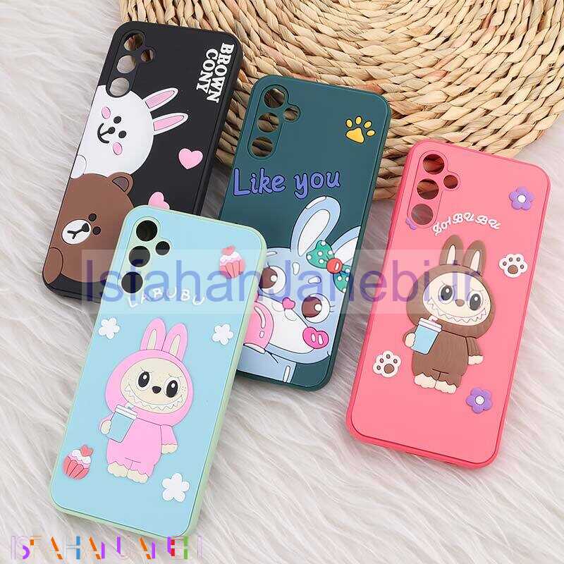 اصفهان جانبی-قاب سامسونگ Galaxy A14 4G / A14 5G عروسکی برجسته محافظ لنزدار