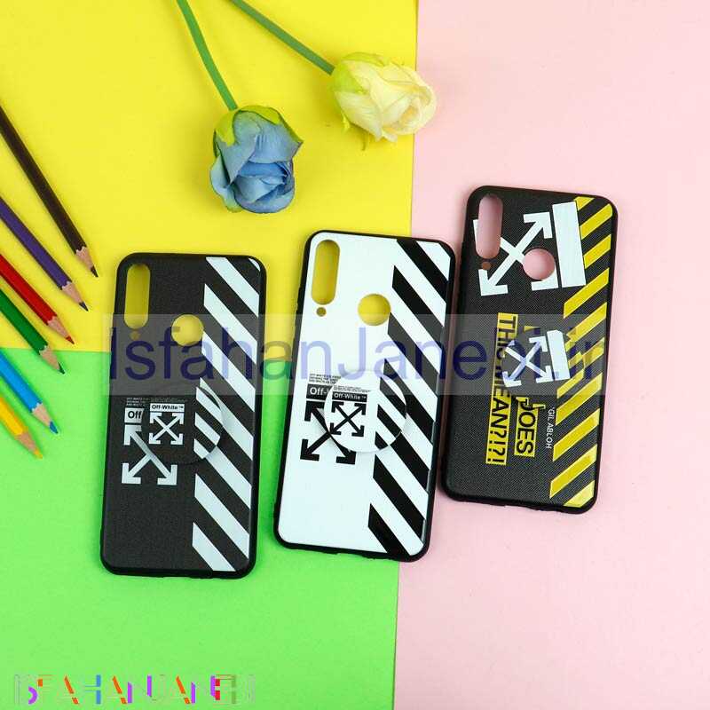 اصفهان جانبی-قاب فانتزی برجسته + پاپ سوکت طرح OFF White هواوی Y6p سری D