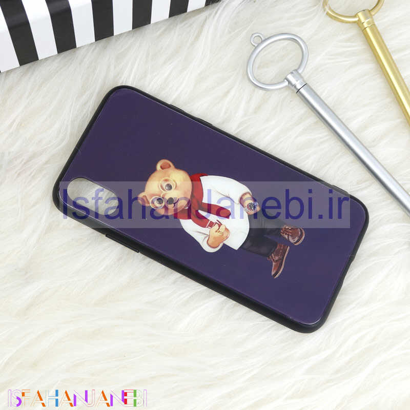اصفهان جانبی-قاب پشت گلسی طرحدار Baron آیفون iPhone X/XS