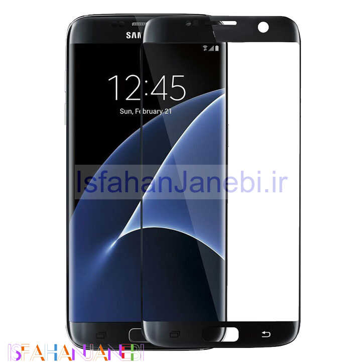 اصفهان جانبی-گلس تمام چسب Samsung S7 مشکی