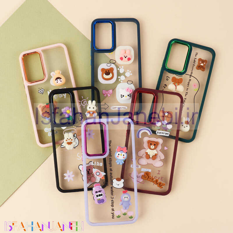 اصفهان جانبی-قاب شفاف متال ایرون عروسکی برجسته Samsung Galaxy A54