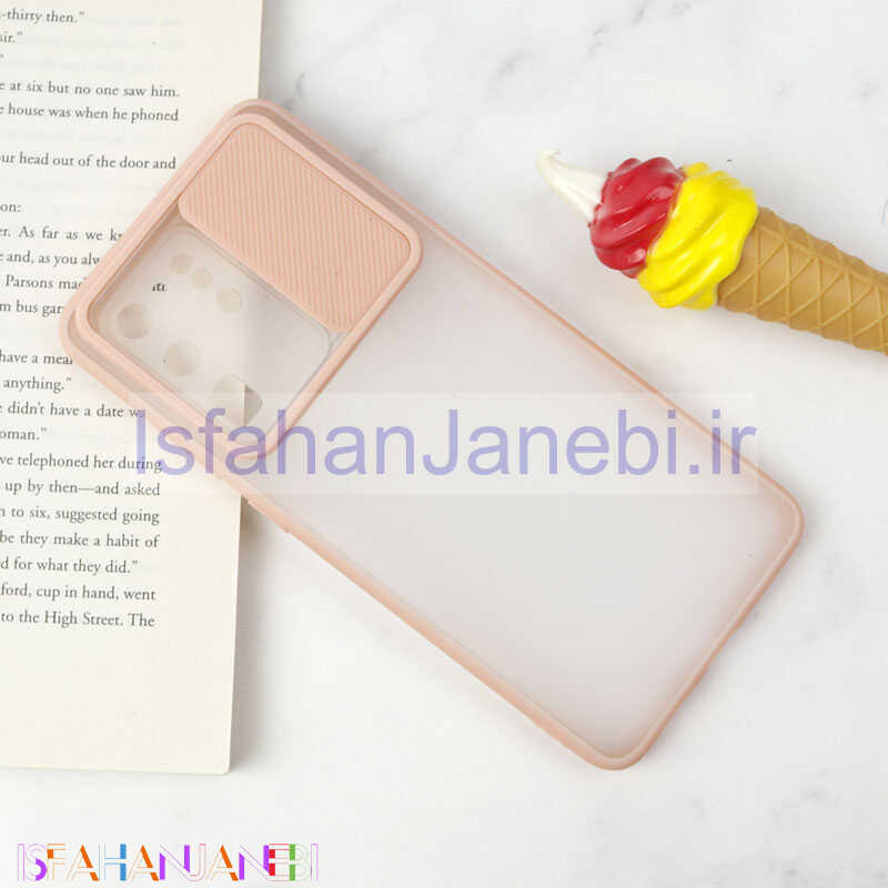 اصفهان جانبی-قاب PC مات محافظ لنز دار کشویی Samsung S20 Ultra