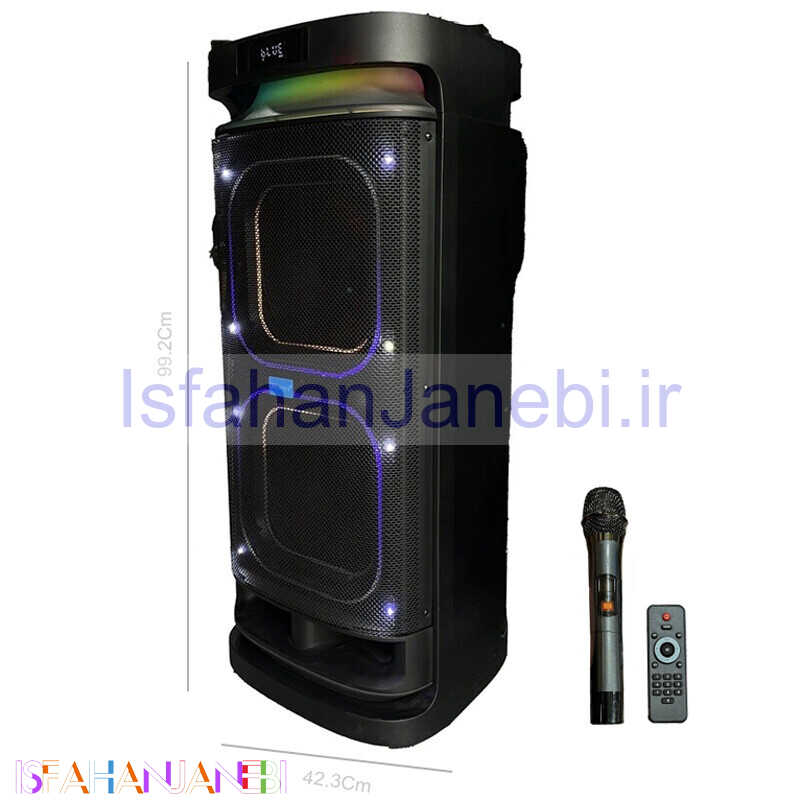 اصفهان جانبی-اسپیکر چمدانی بلوتوثی وریتی V-PS2310 + میکروفون و ریموت کنترل