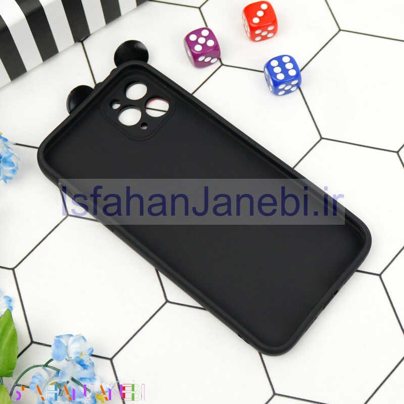 اصفهان جانبی-قاب سیلیکونی عروسکی محافظ لنزدار طرح Minnie Mouse آیفون iPhone 11 Pro Max