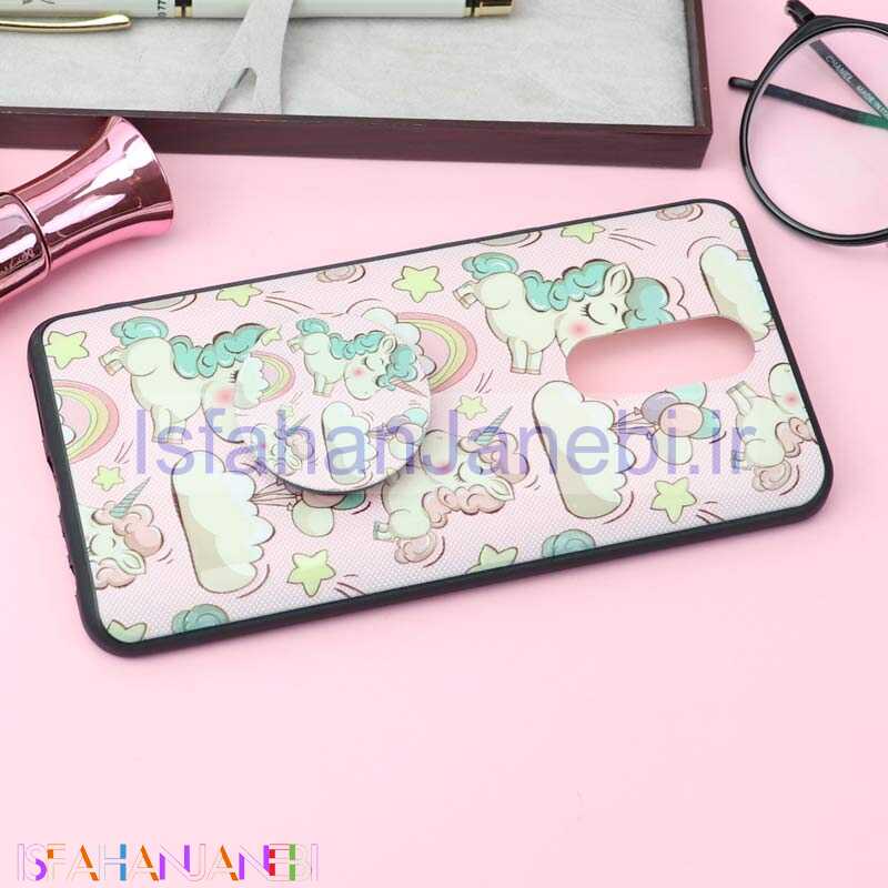 اصفهان جانبی-قاب فانتزی برجسته + پاپ سوکت کد8 شیائومی Redmi 8