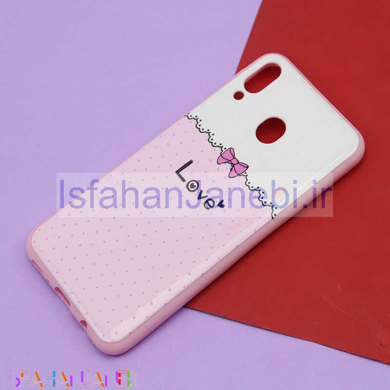 اصفهان جانبی-قاب فانتزی برجسته صورتی طرح مختلف سامسونگ M20