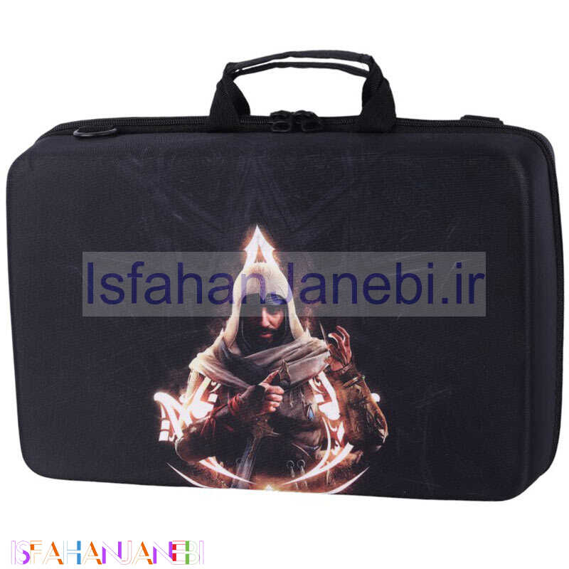اصفهان جانبی-کیف کنسول بازی PS5 Slim طرح Assassins Creed Mirage کد 2