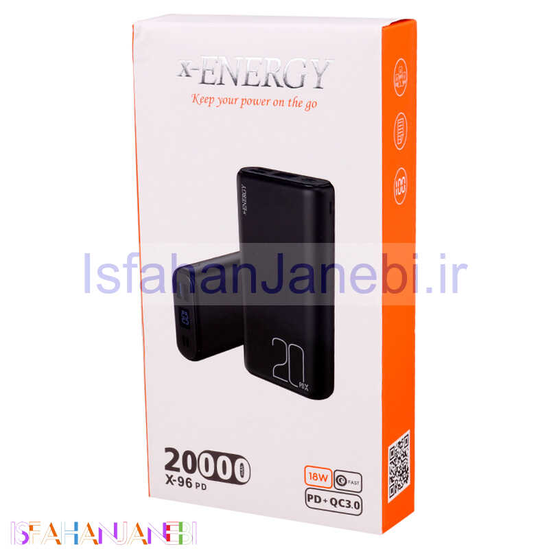 اصفهان جانبی-پاور بانک فست شارژ 20000 ایکس انرژی X-Energy X-96PD QC3 PD 18W