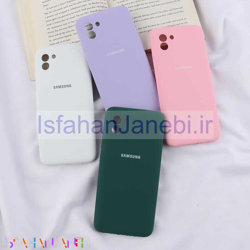 اصفهان جانبی-قاب سیلیکونی اصلی زیربسته سامسونگ Galaxy A03 محافظ لنزدار