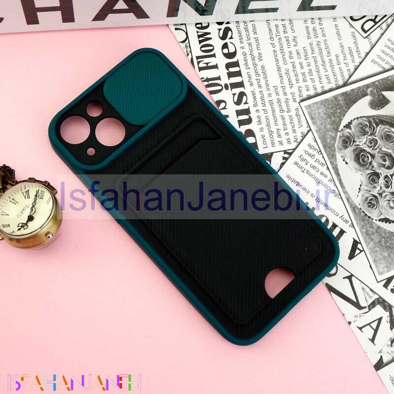 اصفهان جانبی-قاب ضد ضربه جاکارتی دار محافظ لنز کشویی کلاسیک iPhone 13