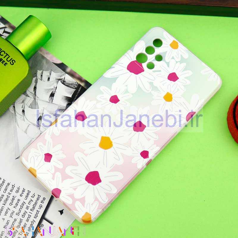 اصفهان جانبی-قاب سیلیکونی محافظ لنزدار طرح گل Samsung Galaxy A51