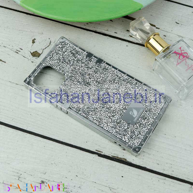 اصفهان جانبی-قاب شاینی Swarovski صندوقی iPhone 12