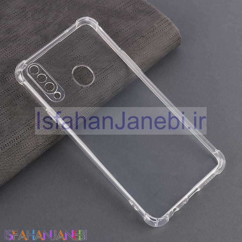 اصفهان جانبی-قاب ژله ای ضربه گیر بی رنگ سامسونگ Galaxy A20s محافظ لنزدار