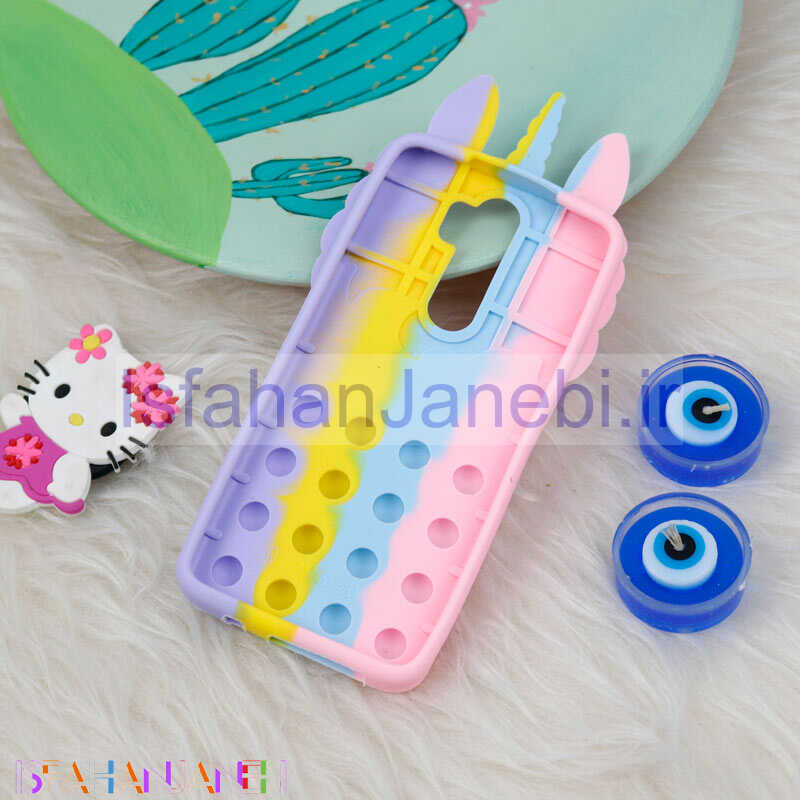 اصفهان جانبی-قاب اورجینال سیلیکونی یونیکورن پاپیتی Xiaomi Redmi Note 8 Pro